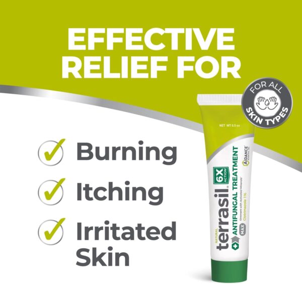 0.5 oz Terrasil Clotrimazole Antifungal Cream, FSA/HSA eligible.