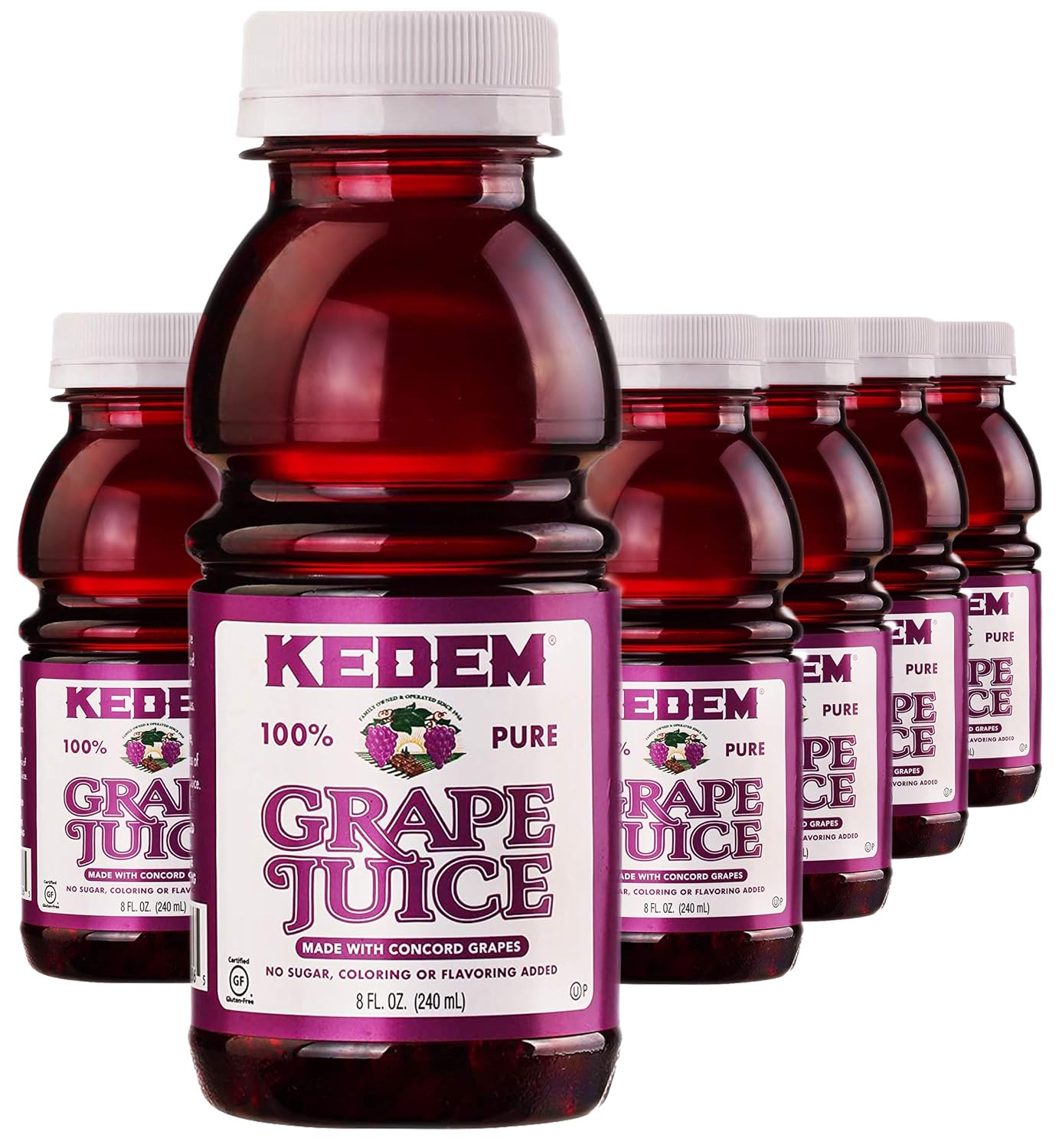 (12 Pack) 8oz Kedem Grape Juice, Made With Concord Grapes