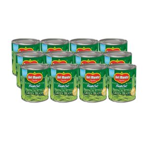 (Pack of 12) 8 Ounce Del Monte Canned Fresh Cut French Style Green Beans
