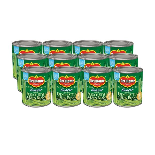 (Pack of 12) 8 Ounce Del Monte Canned Fresh Cut French Style Green Beans