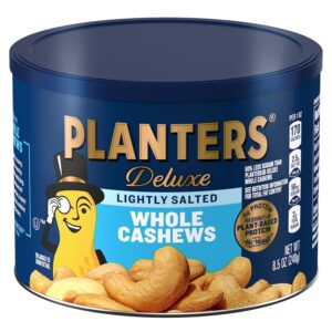 (8.5 oz Canister) Planters Lightly Salted Whole Cashews