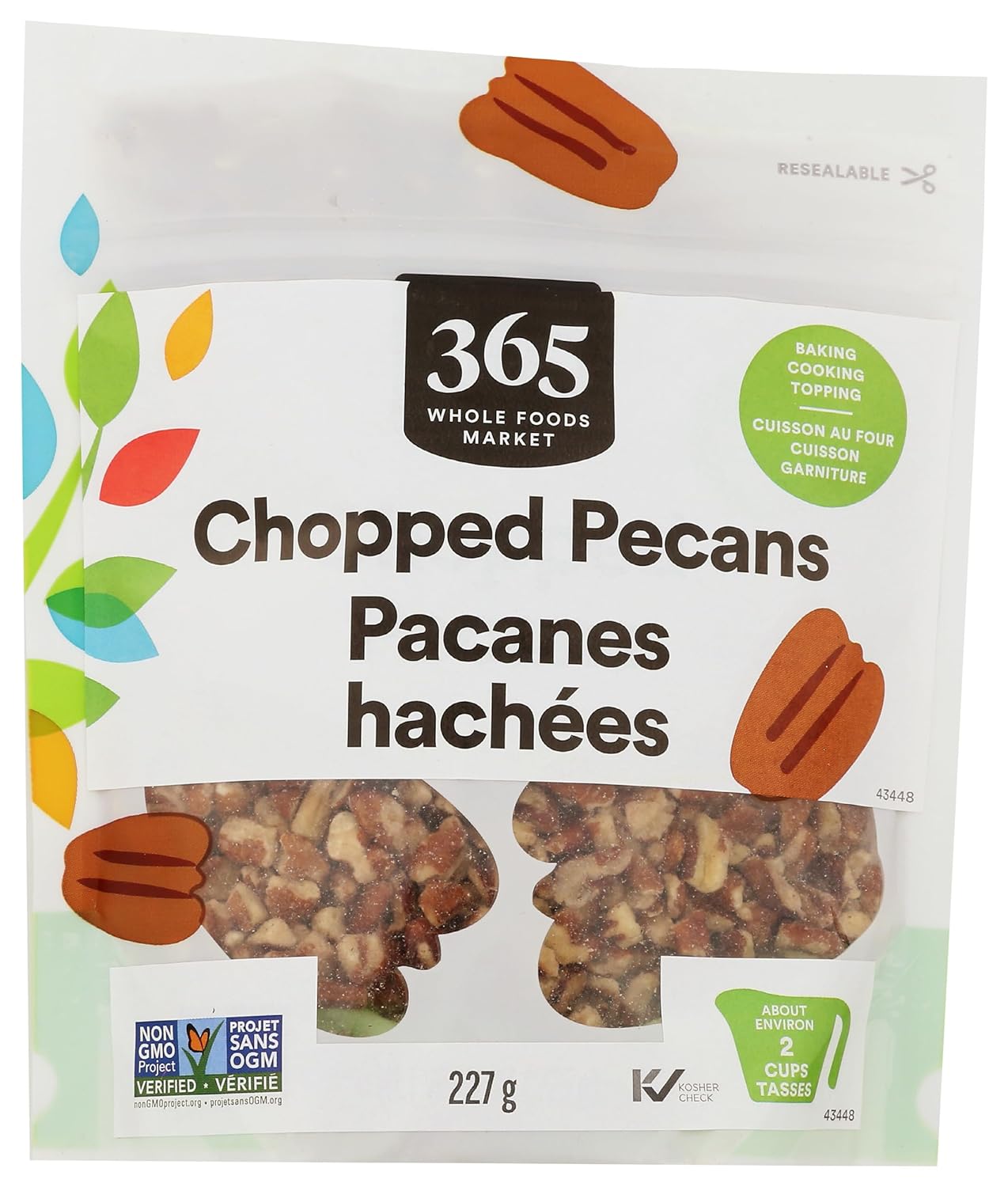 8 Ounce Chopped Pecans, 365 by Whole Foods Market [w/ S&S]
