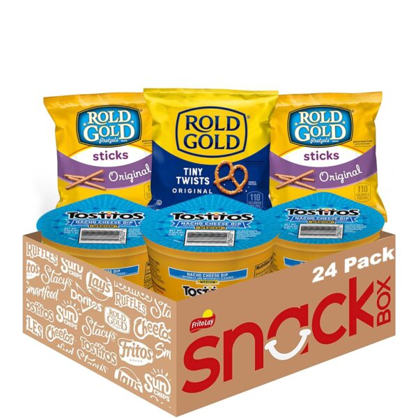 (Pack of 24) Frito Lay Rold Gold Pretzel and Tostitos Dip Snack Variety Pack [w/S&S]