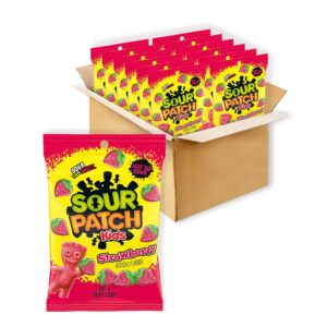 (12 Pack) 8 oz SOUR PATCH KIDS Strawberry Soft & Chewy Candy, Bulk Candy [w/ S&S]