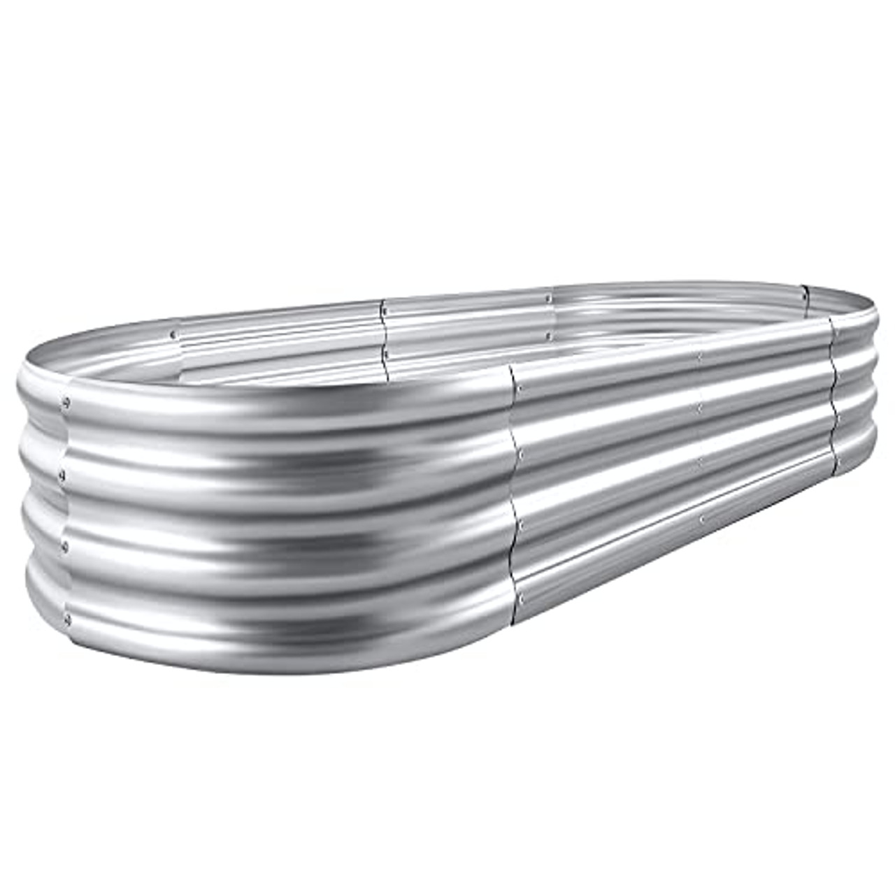 Land Guard Galvanized Raised Garden Bed Kit, 4×2×1ft(1pcs) [Prime Members only]
