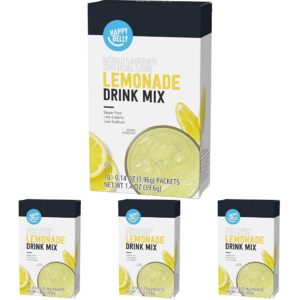(Pack of 40) 0.14 ounce Amazon Brand Happy Belly Lemonade Drink Mix