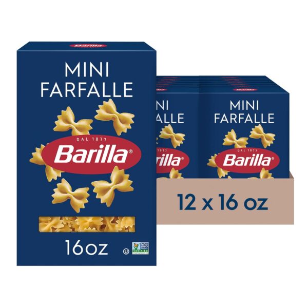 (Pack of 12) 16 oz. Box Barilla Mini Farfalle Pasta