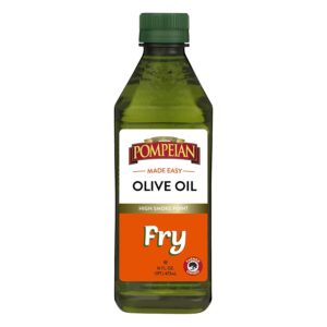 16 Fl Oz Pompeian Made Easy Fry Olive Oil, High Smoke Point, Perfect for Frying Foods