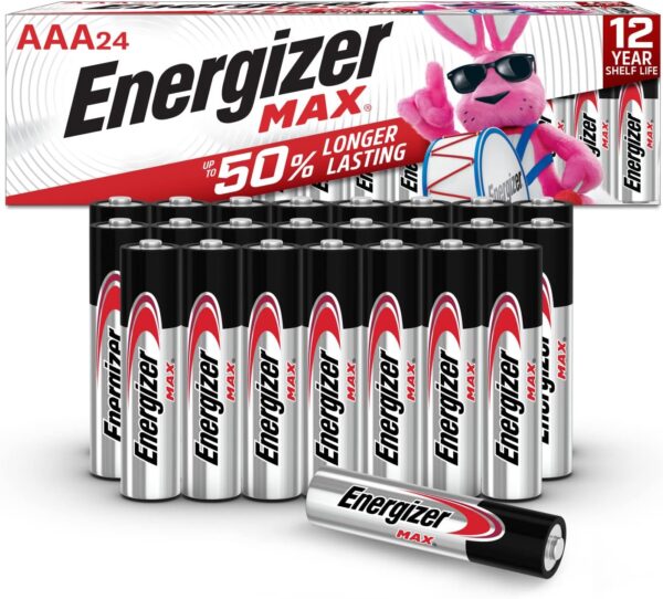 24-Count Energizer AAA Batteries, Max Triple A Max Battery Alkalin [w/S&S]