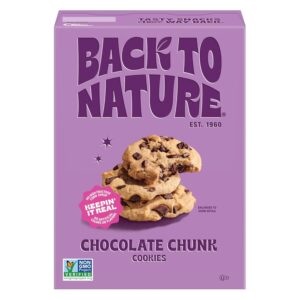 7.5 oz Box Back to Nature Chocolate Chunk Cookies [w/S&S]