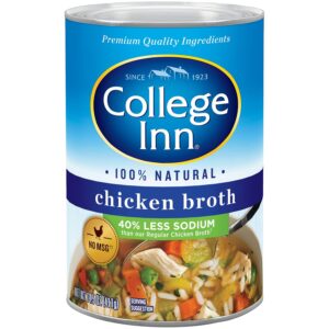 14.5 oz (Pack of 6) College Inn Fat Free and Lower Sodium Chicken Broth