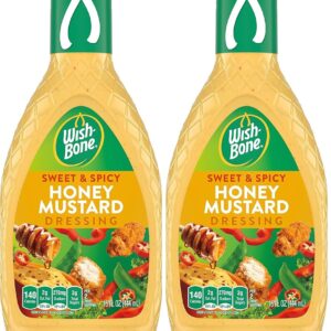 Wish-Bone Salad Dressing, Sweet & Spicy Honey Mustard, 15 oz (Pack of 2)