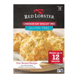 11.36 Oz Box (Pack of 1) Red Lobster Gluten Free Cheddar Bay Biscuit Mix With Garlic Herb Seasoning