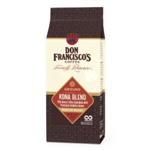 10 oz Bag Don Francisco's Kona Blend Ground Coffee, Medium Roast [w/S&S]