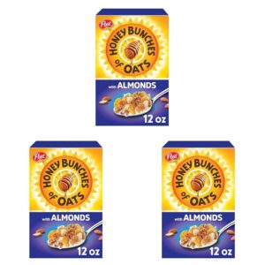 (Pack of 3) 12 Ounce Honey Bunches of Oats Almond