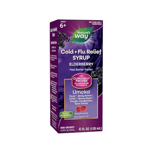 4 fl oz NATURES WAY Umcka Elderberry Syrup