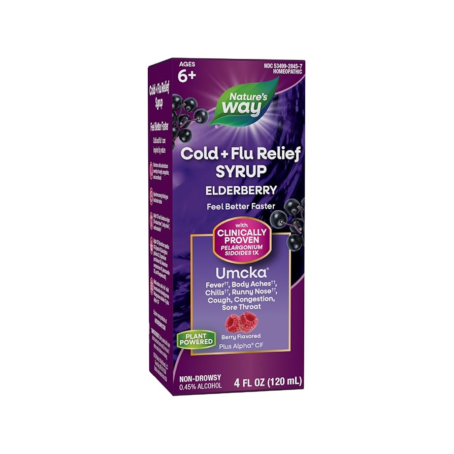 4 fl oz NATURES WAY Umcka Elderberry Syrup