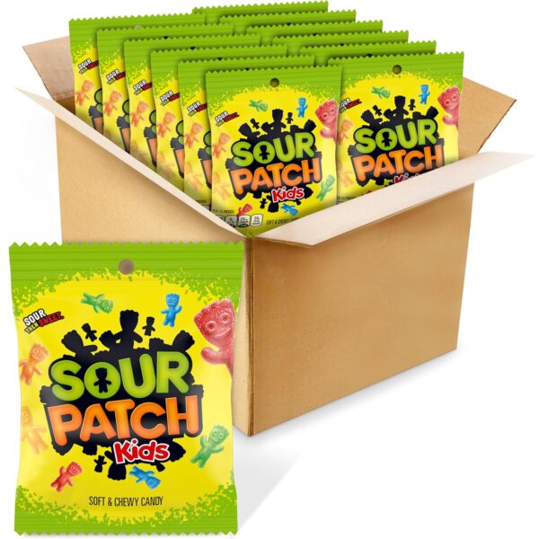 (Pack of 12) 3.6oz Sour Patch Kids Original Soft & Chewy Candy [w/S&S]