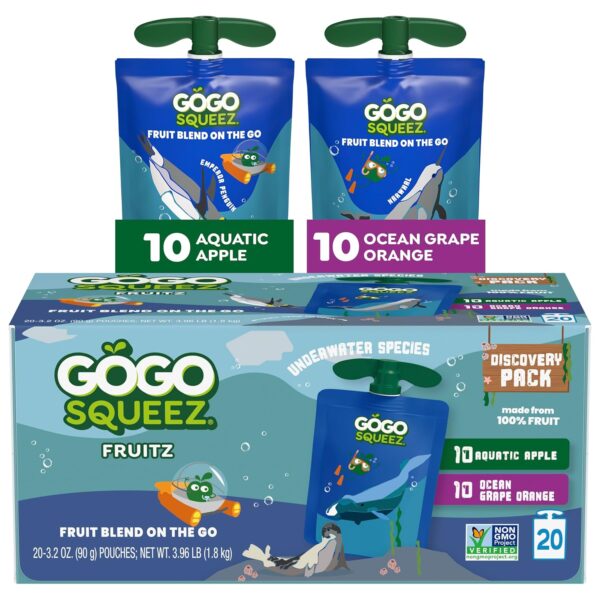 GoGo squeeZ Applesauce and Fruit Puree Underwater Species Discovery Pack [w/S&S]