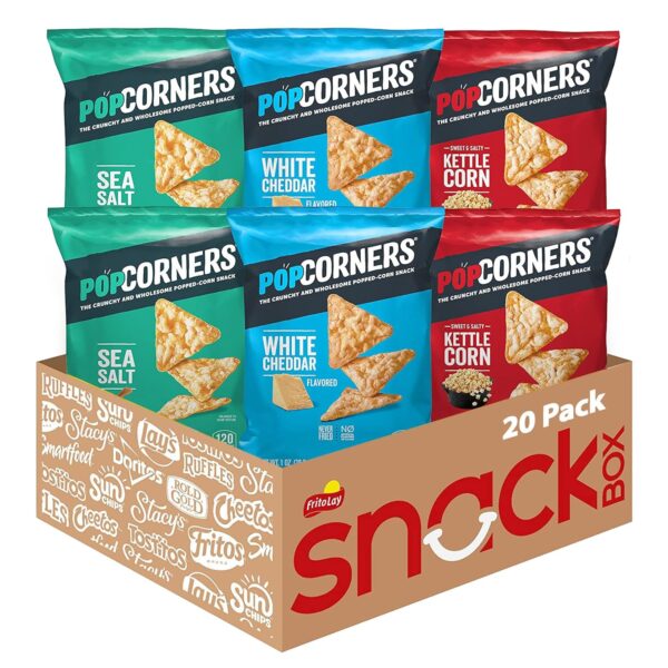 1 Ounce (Pack of 20) PopCorners Popped Corn Snacks, Core 3 Flavor Pack [w/S&S]