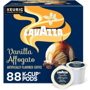 (88-Count Box) Lavazza Vanilla Affogato Coffee, Single Serve Keurig K-Cup Pods, Flavored Coffee