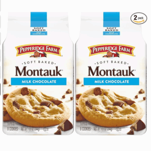 (Pack of 2) 8.6 Oz Bag Pepperidge Farm Montauk Soft Baked Milk Chocolate Chunk Cookies