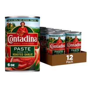 6 oz (Pack of 12) Contadina Tomato Paste with Roasted Garlic