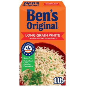 1 lb Box (Pack of 12) BEN'S ORIGINAL Converted Brand Enriched Long Grain White Rice, Parboiled Rice [w/S&S]