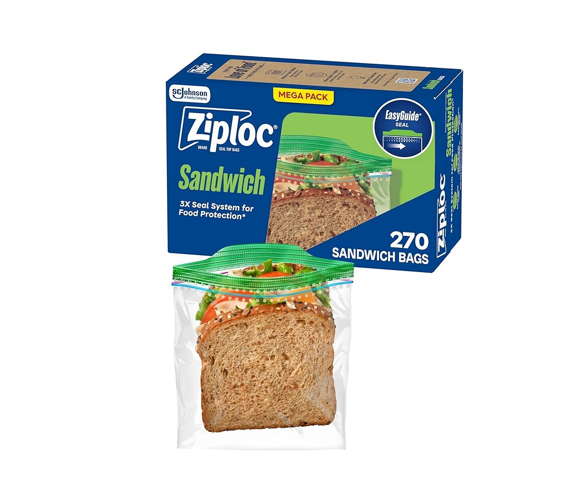 270 Bags Total Ziploc Sandwich and Snack Bags [w/S&S]