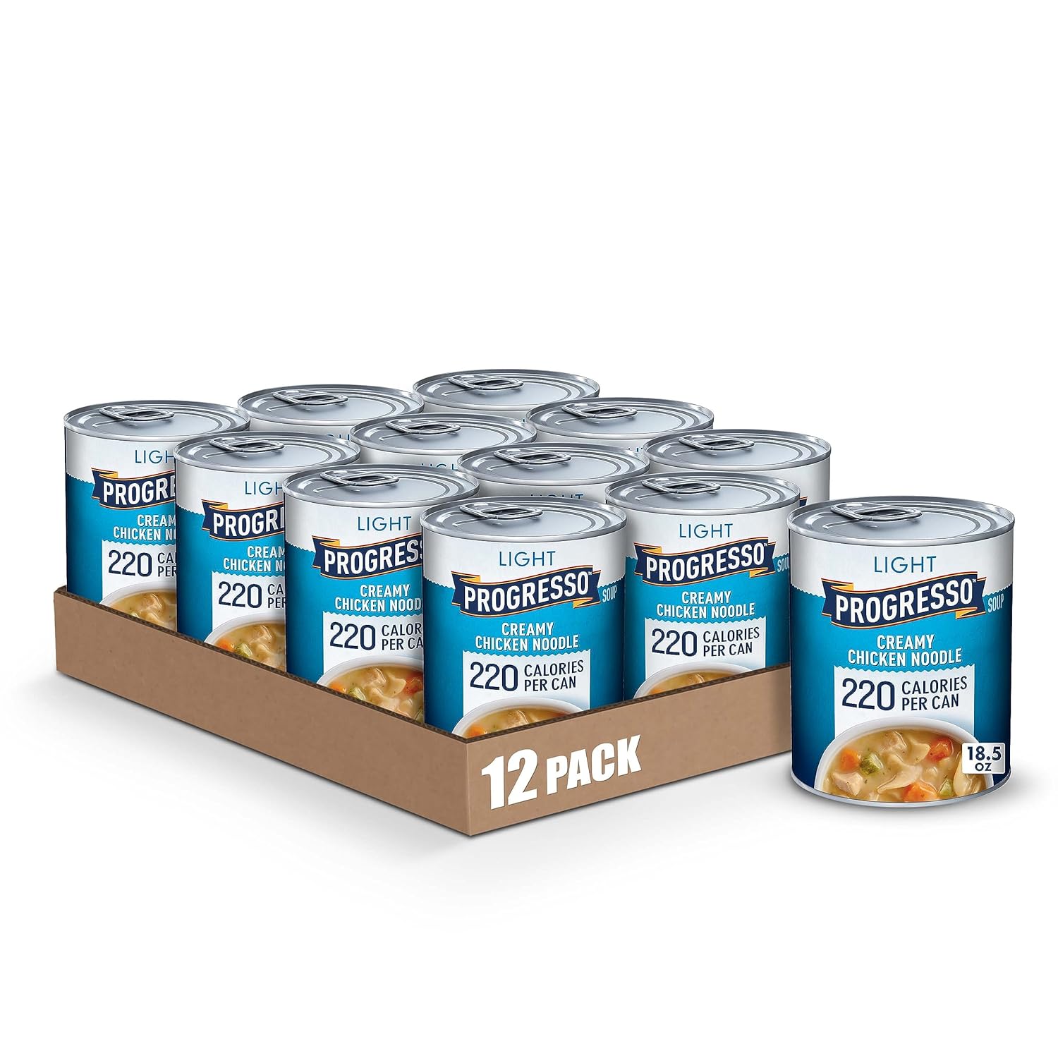 18.5 oz. (Pack of 12) Progresso Light, Creamy Chicken Noodle Canned Soup [w/S&S]