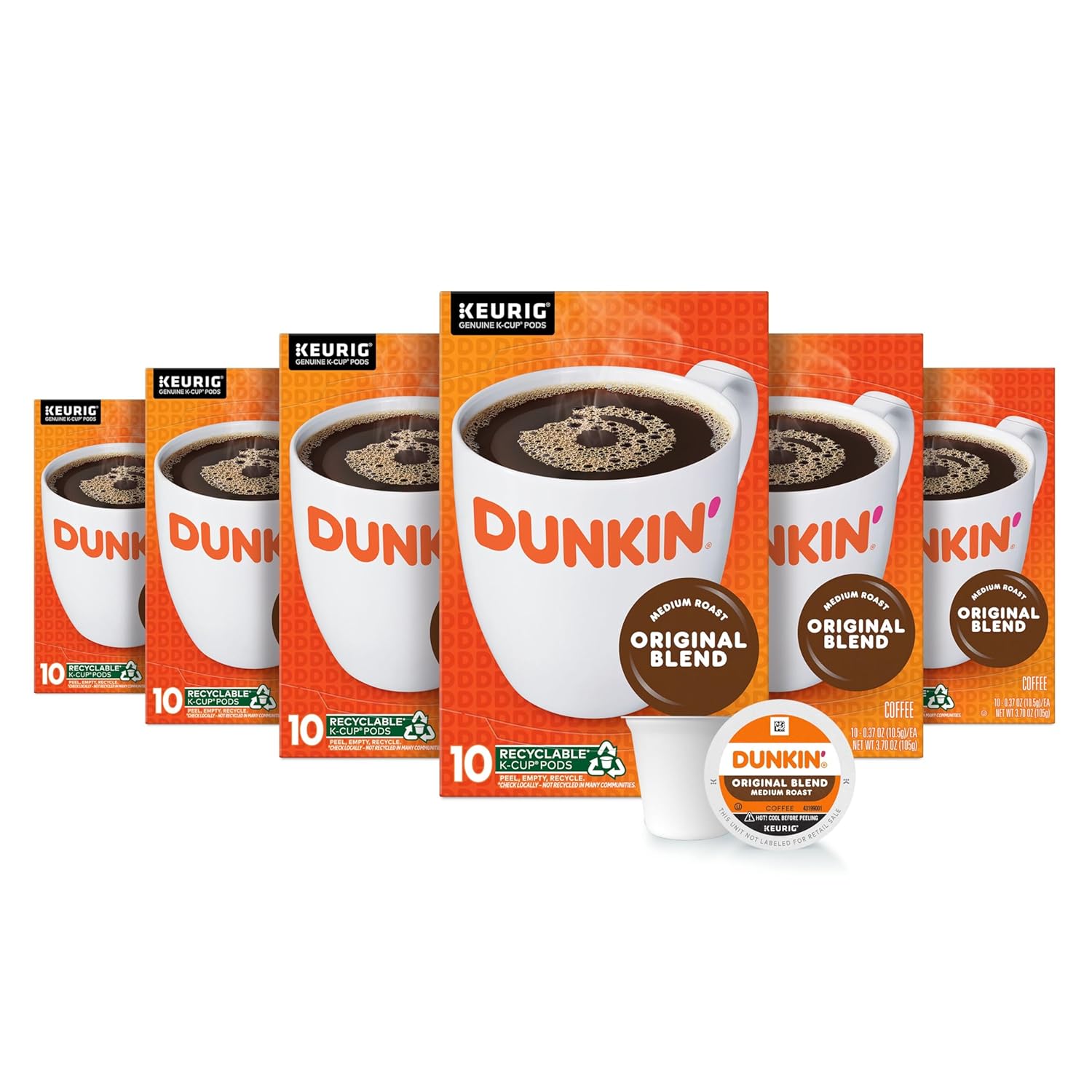 Dunkin’ Original Blend Medium Roast Coffee, 60 Keurig K-Cup Pods [w/S&S]