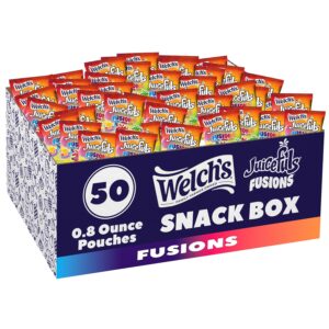 0.8oz (Pack of 50) Welch's Fruit Snacks, Juicefuls Fusions, Assorted Fruit Flavor [w/S&S]