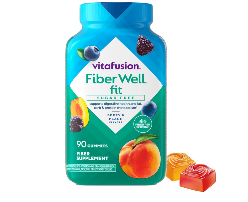 90 Count Vitafusion Fiber Well Fit Gummies Supplement [w/S&S]