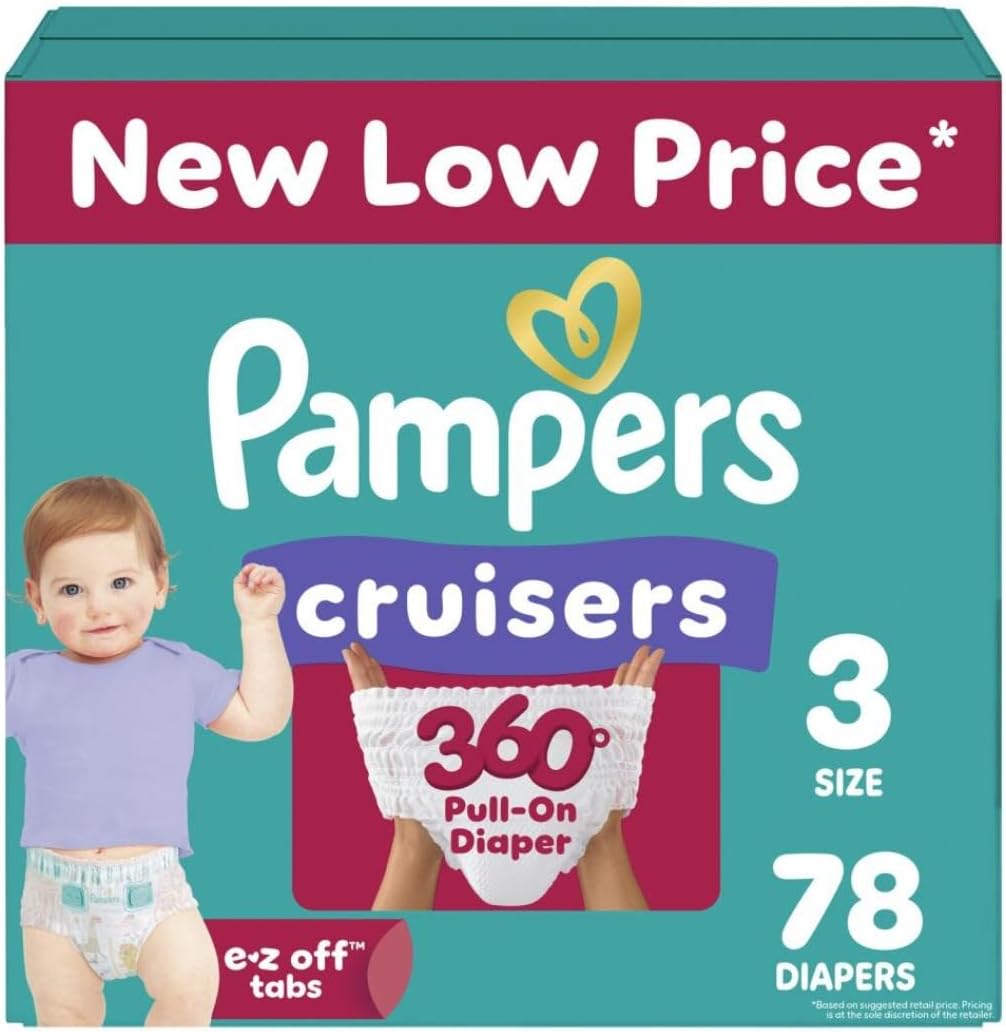 78-Count Pampers Diapers Cruisers 360, Size 3 [w/S&S]