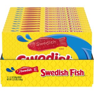 (Pack of 12) 3.1 Ounce SWEDISH FISH Soft & Chewy Candy, Bulk Candy [w/S&S]