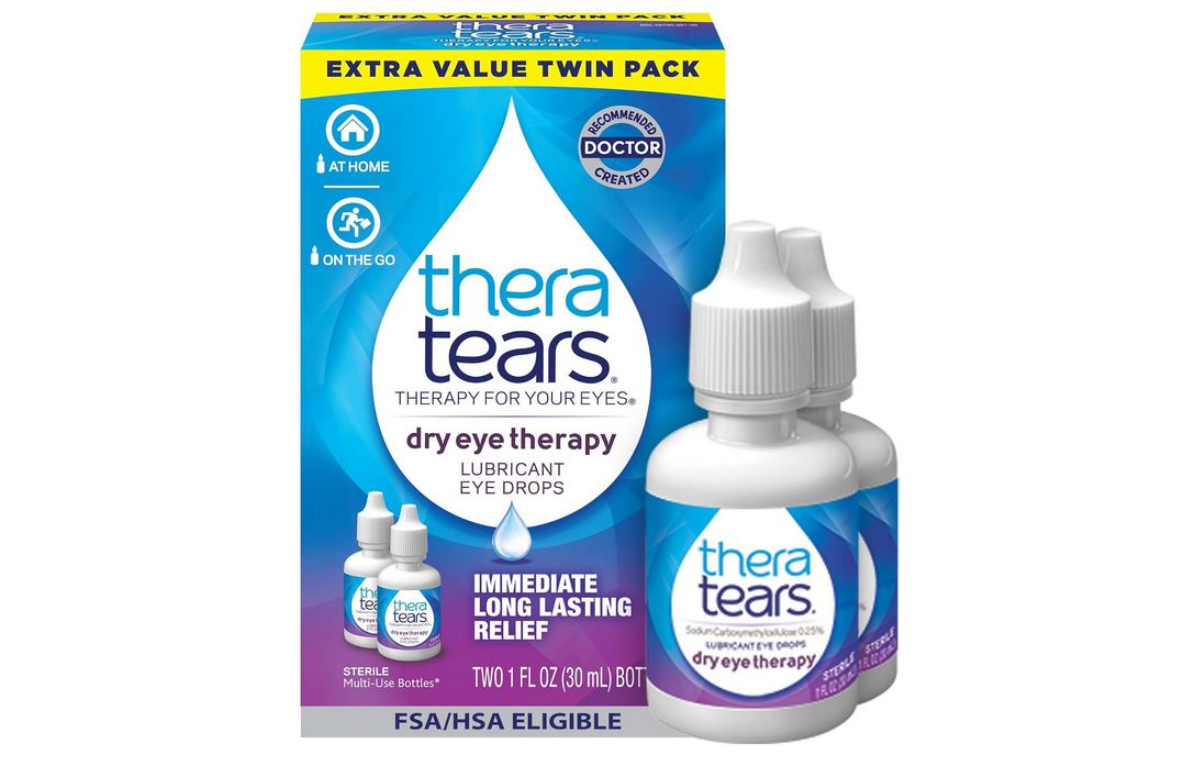 1 Fl Oz Twin Pack TheraTears Dry Eye Therapy Lubricating Eye Drops for Dry Eyes [w/S&S]