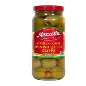 10 Ounce Mezzetta Spanich Queen Olives, Super Colossal Pimento Stuffed